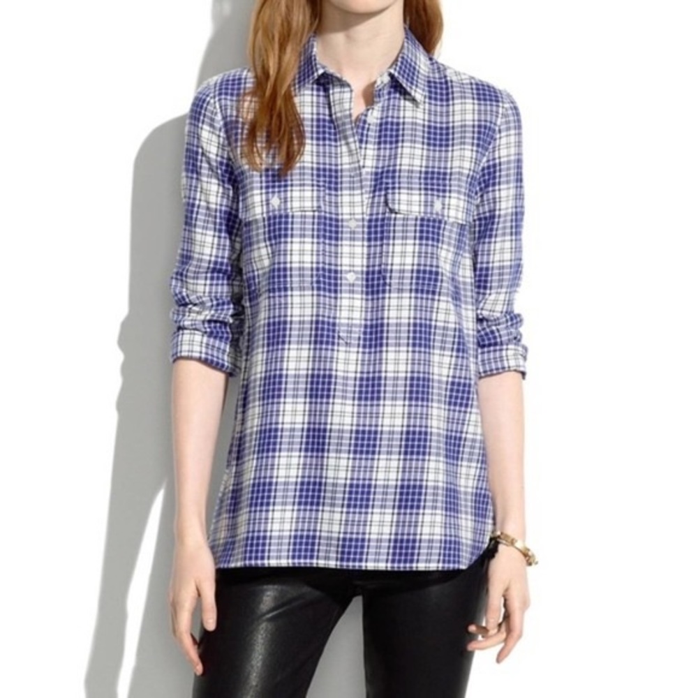 Madewell Market Plaid Pullover